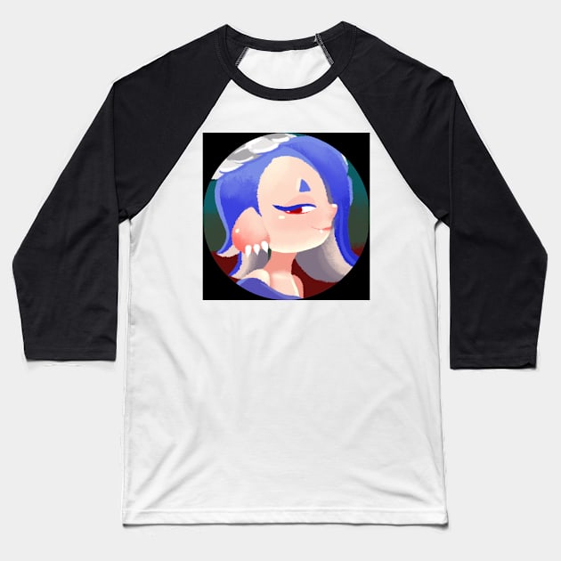 Shiver Pin Baseball T-Shirt by pigdragon